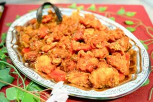 若鶏のから揚げ 油淋鶏ソース